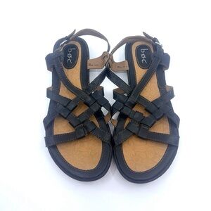 Women's 9 M  - BOC Born Concept Low Heel Comfort Slingback Strap Sandals EUC